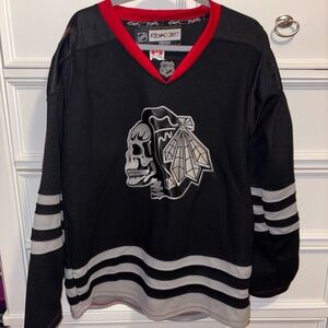 CCM Black and Red Kids Jersey